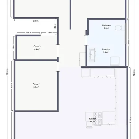 Sunlit Loft In Valby With Parking For 8